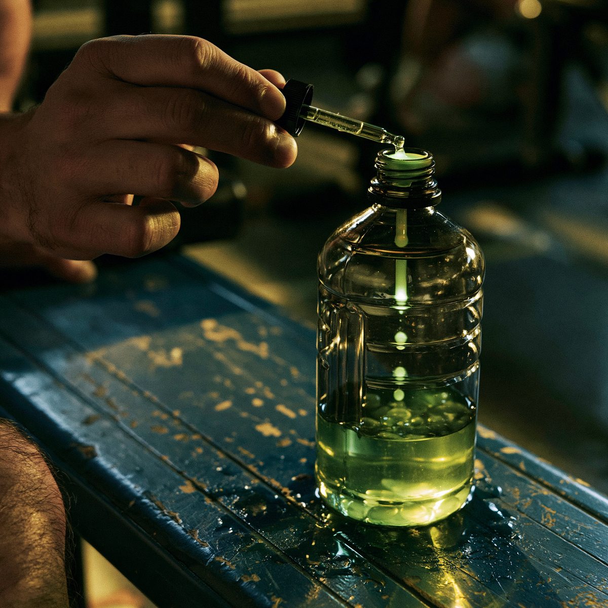 drops added to a water bottle