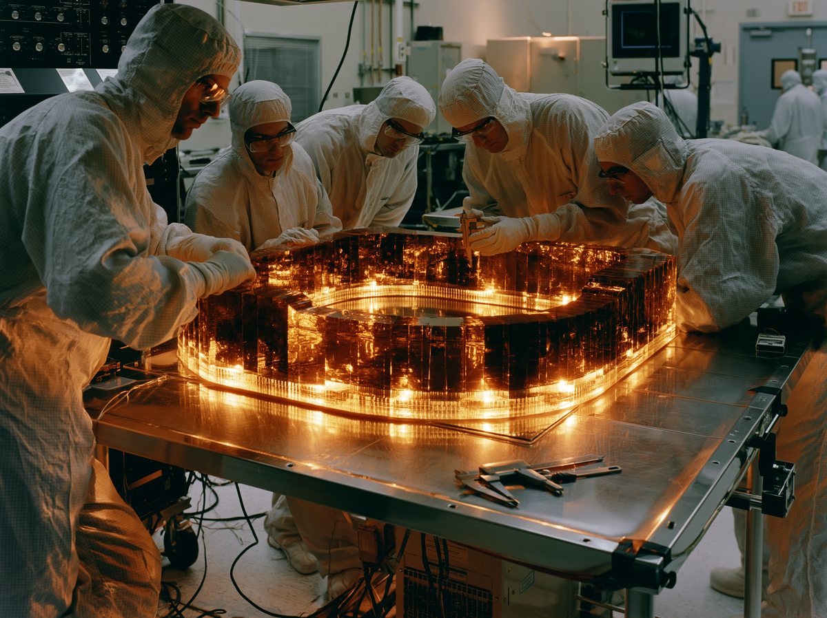 LP-01 final metrology in cleanroom